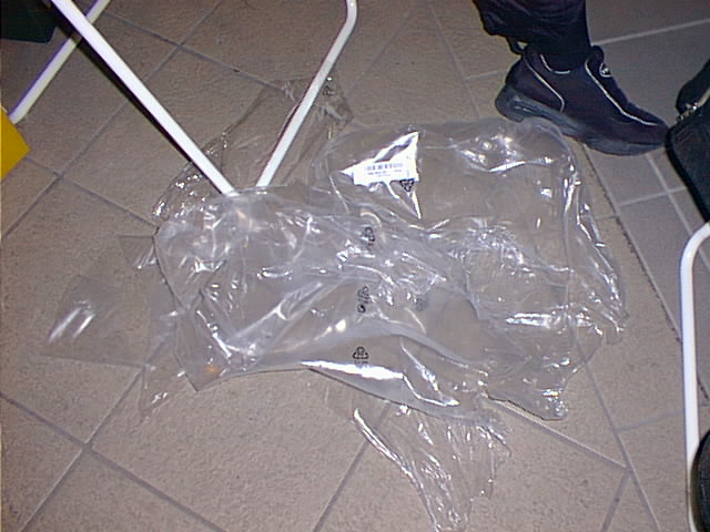 IKEA-Stuhl Plastikverpackung
